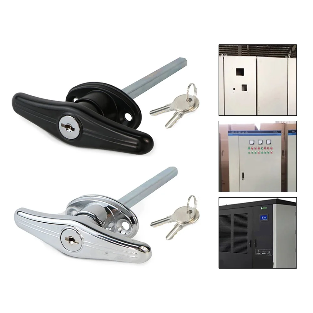 Home Improvement Stores - Door Hardware T-Handle Lock Set Black