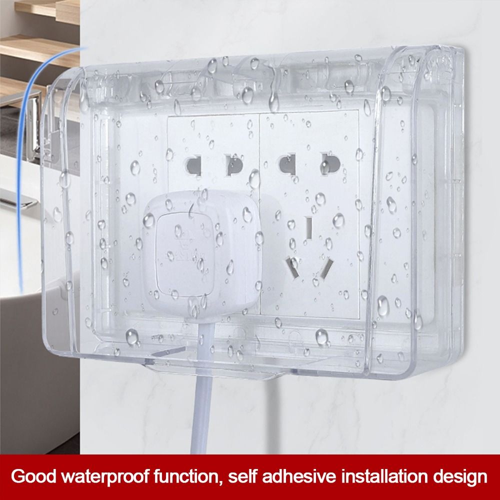 Electrical Outlet Cover - Wall-mounted Switch Protective Cover Self-Adhesive 86
