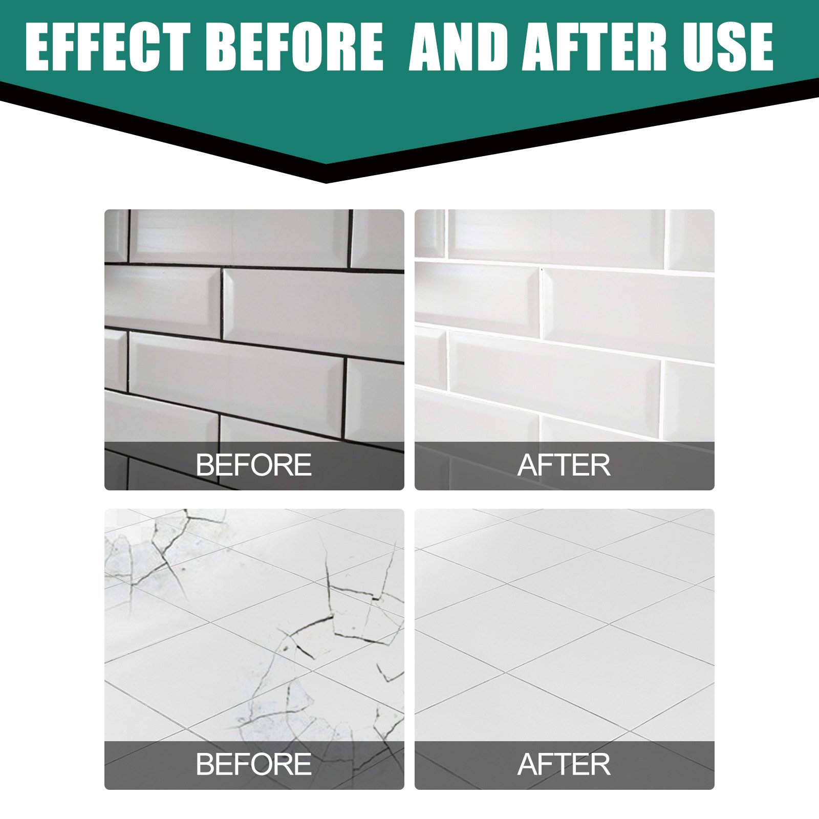Home Improvement And Diy - Tile Filler Waterproof Tile Repair Paste